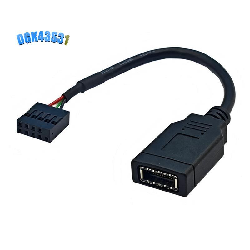 dgk43s31USB 9PIN to TYPE-E อะแดปเตอร์สาย USB 9PIN to TYPE-E สาย USB แผงด้านหน้าอะแดปเตอร์สาย USB 9PI