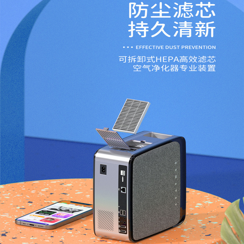 Wanlida RD-828pro โปรเจคเตอร์สไตล์ใหม่ Home Office Conference Training กลางวัน Ultra High Definition