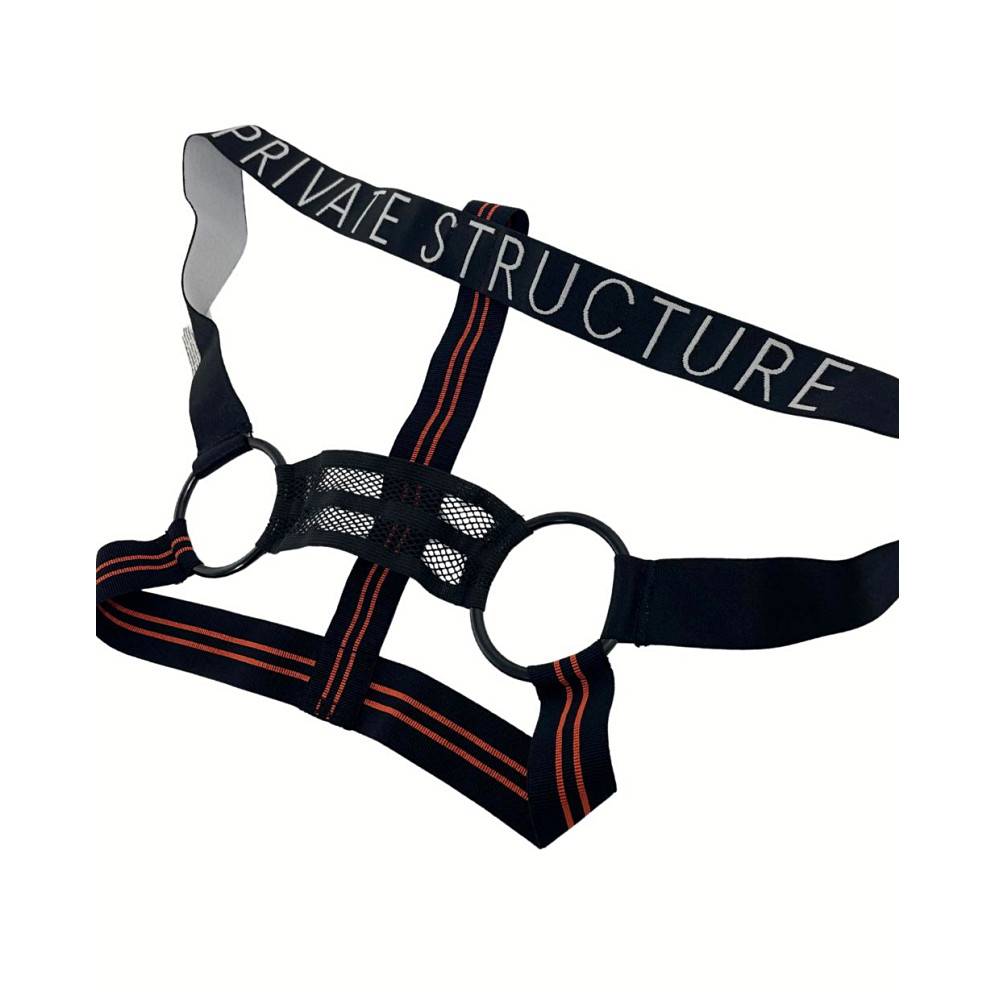 [NEW] Private Structure สายรัดหน้าอกผู้ชาย รุ่น Body Harness – Orange Beam/Black [4833] - รูปที่ 4
