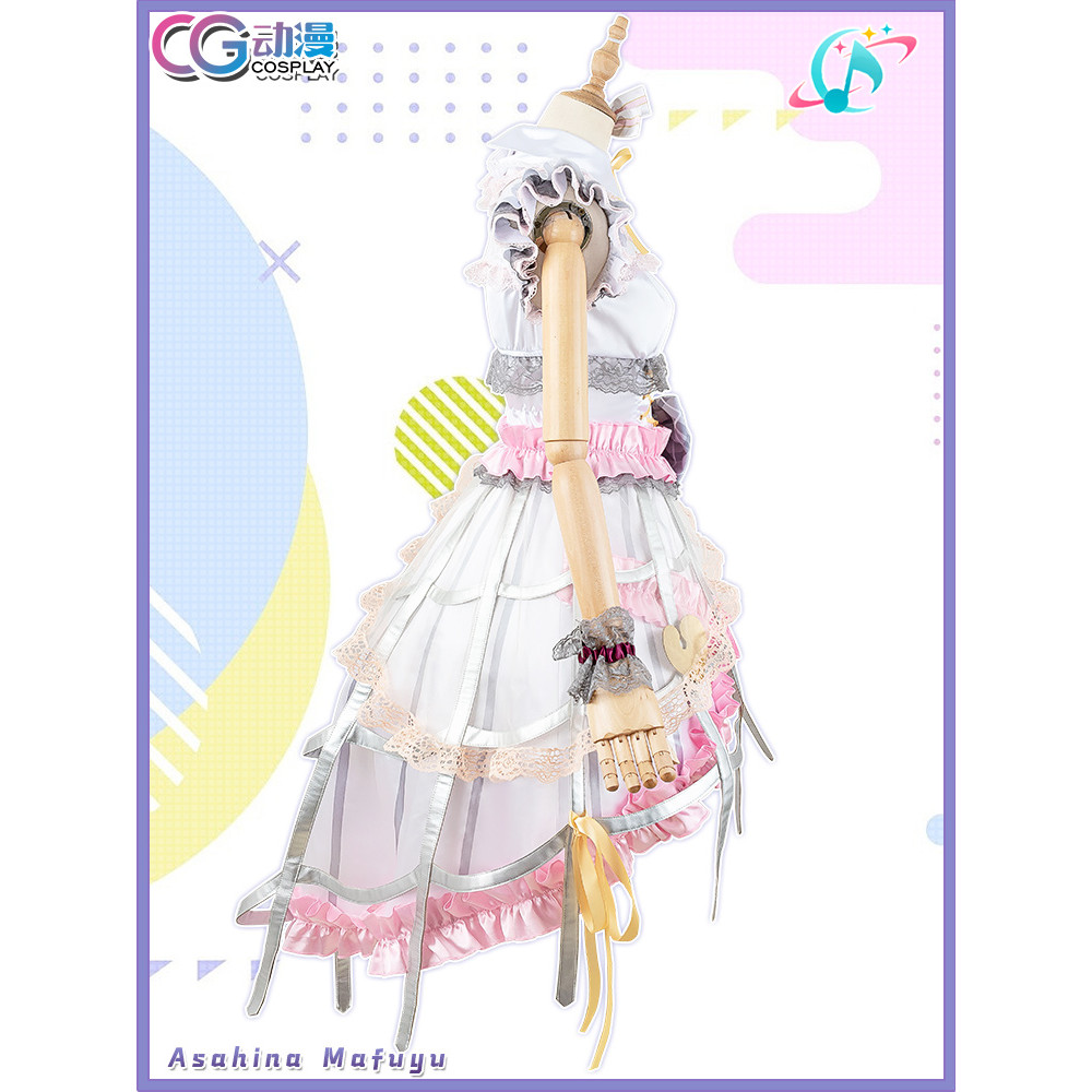 เครื่องแต่งกายcosplay Lolita สีชมพู จาก World Plan PJSK Asauna Madong สำหรับอนิเมะและเกม