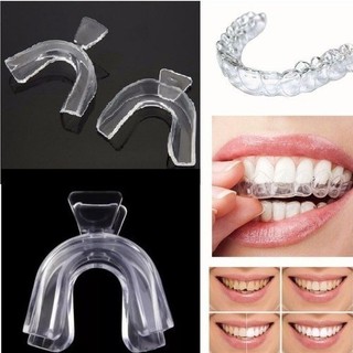 Kit 4 Placas Protetor Bruxismo Moldeira de Silicone Molde Aparelho Inferior e Superior + ESTOJO