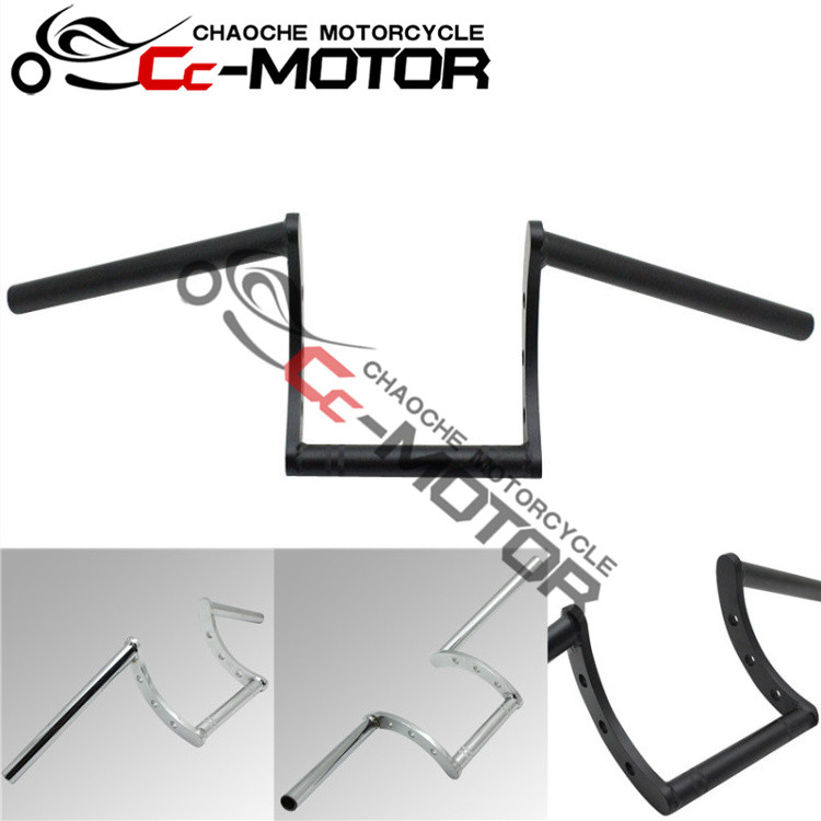 1,000 รถจักรยานยนต์ Harley Cruise Prince แฮนด์ Bobber Chopper ดัดแปลง Retro Z-Shaped Handlebar ก๊อกน