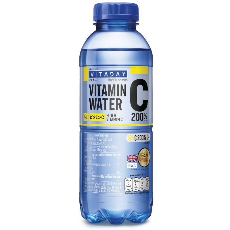 VITADAY วิตอะเดย์ วิตามิน วอเตอร์ น้ำวิตามินซี 250% กลิ่นฮันนี่เลมอน 480 ml x 24 ขวด