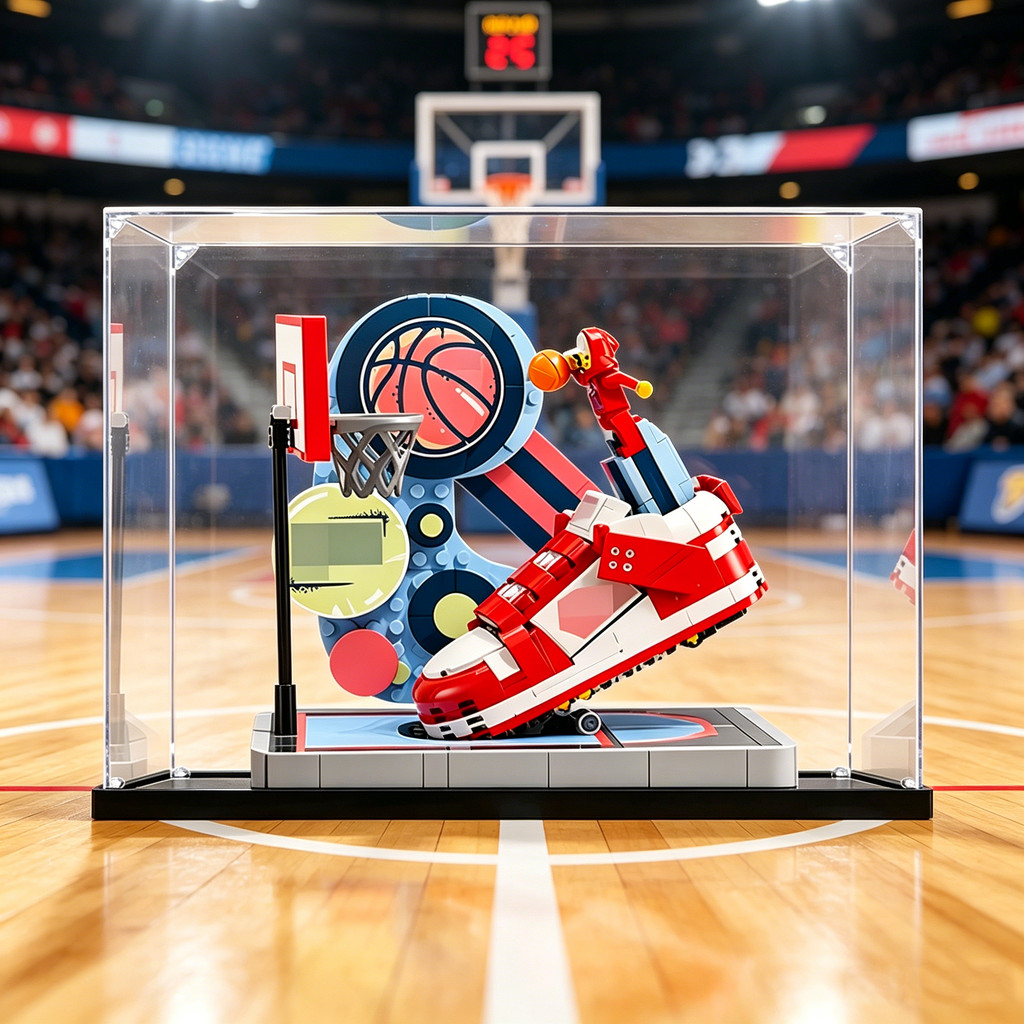 กล่องเก็บกล่องแสดงอะคริลิคสําหรับ 43021 Nike Dunk Trickshot