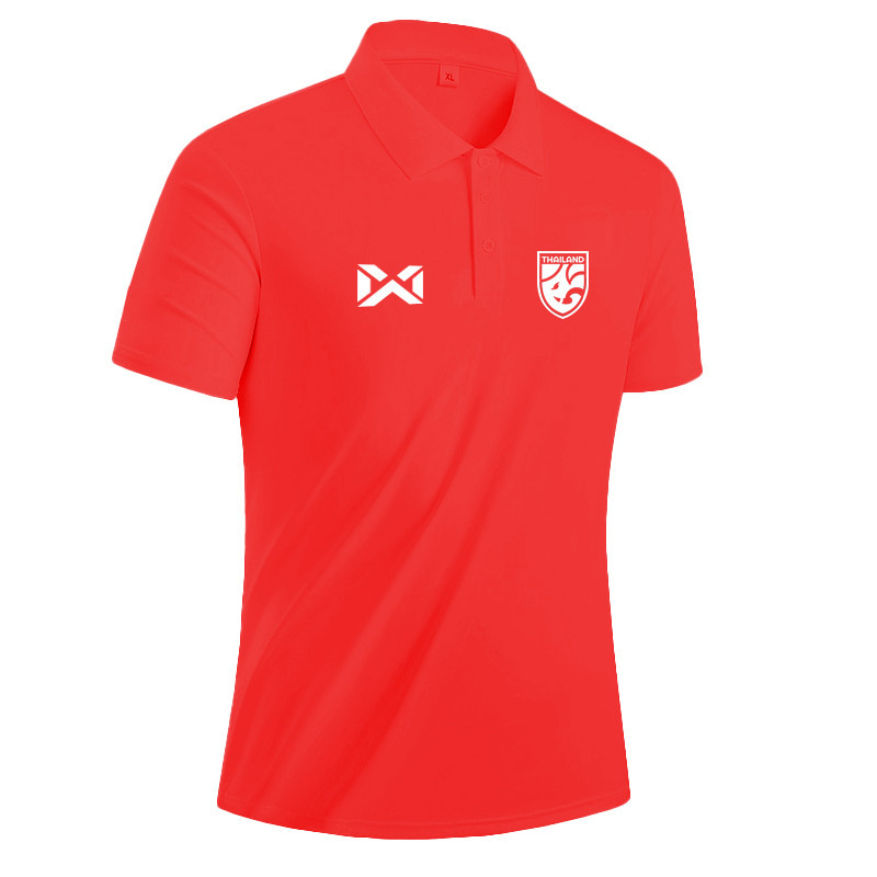 🍠【เสื้อ Polo】Fashion WARRIX Thailand National Team Cheer Polo Unisex Casual
