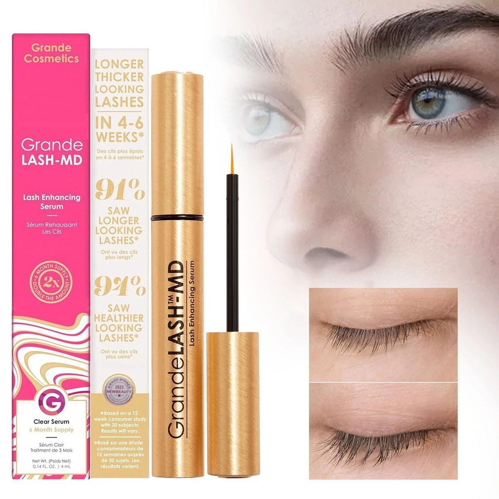 Grande lash serum ข้ามพรมแดนผลิตภัณฑ์ใหม่ยอดนิยมสีเหลืองมาสคาร่าสูง 4ml