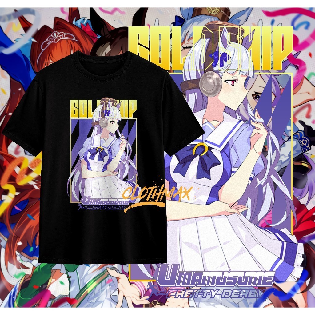 Gold Ship เสื้อยืดผู้ใหญ่ Uma Musume เสื้อยืด Pretty Derby เกม Haru Urara Still In Love S-5XL