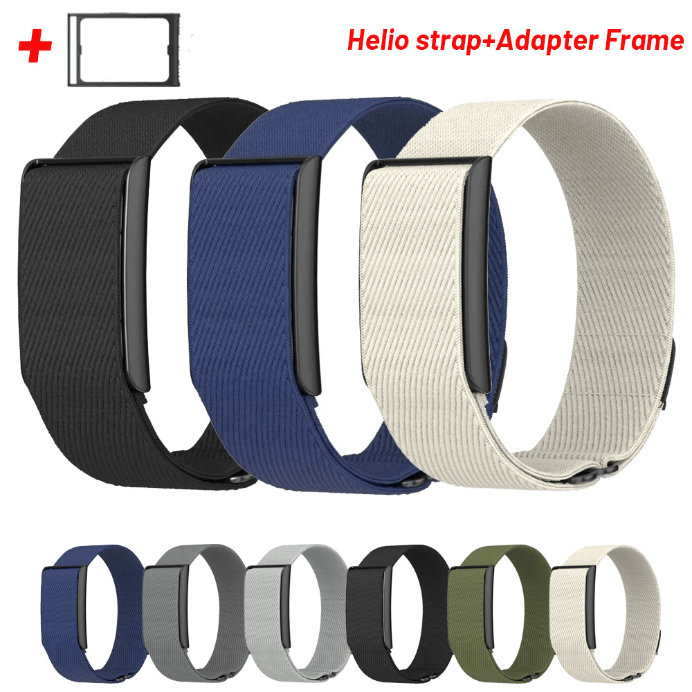 ไนลอน Loop Band + กรอบอะแดปเตอร์สําหรับ Amazfit Helio สายคล้องปรับยืดกีฬา Correa Helios สายคล้อง Amazfit Brecelet Cinturino