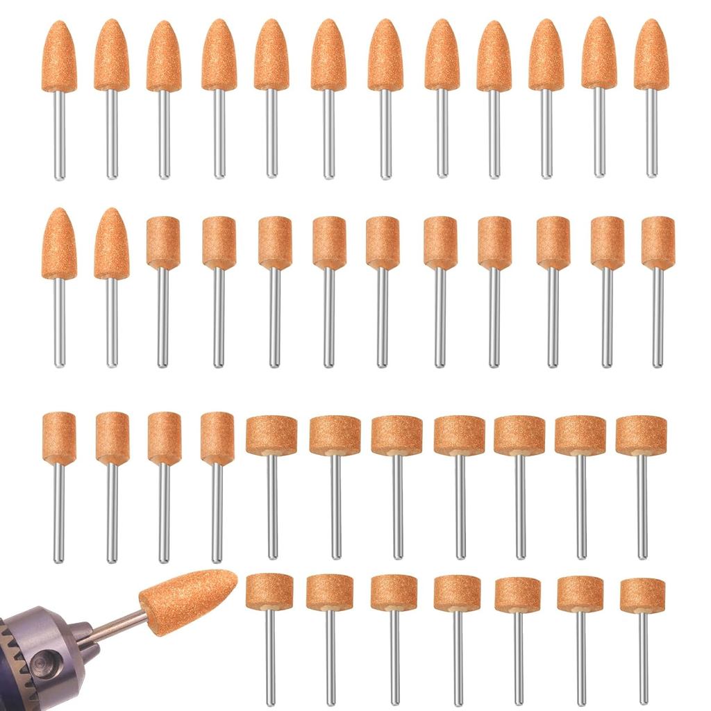 ดอกสว่านขัดสําหรับชุดเครื่องมือโรตารี่ Dremel เข้ากันได้กับ dremel 4000, ชุดหินบดพร้อมก้าน 1/8 "เหมา