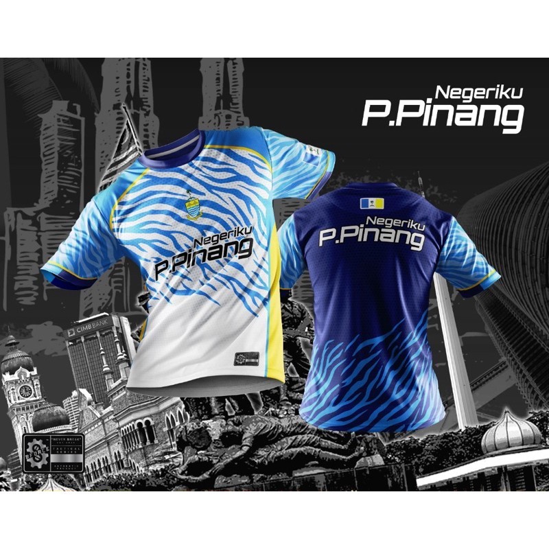 เสื้อยืดยุทธวิธี Baju Pulau Pinang Full Sublimation Jersey G2 Tshirt Jersey
