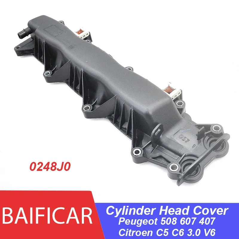 Baificar ยี่ห้อใหม่ฝาสูบ Rocker ฝาครอบ 0248J0 สําหรับ Peugeot 508 607 407 Citroen C5 C6 C8 3.0 V6