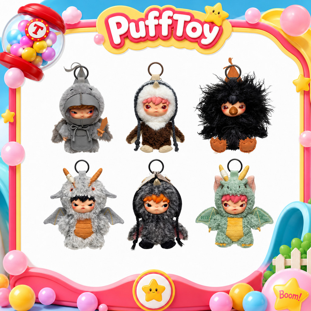 POPMART Hirono Hirono Series ตุ๊กตาตุ๊กตาจี้ Mystery Box ของเล่นฟิกเกอร์