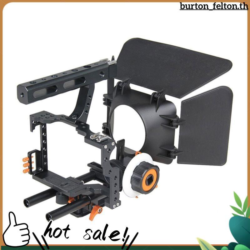 GH4 A7S A7 A7R A7RII A7SII ใช้งานร่วมกับ Video Cage Rig ชุดกล้องวิดีโอกล้อง Matte กล่องติดตามโฟกัสสํ