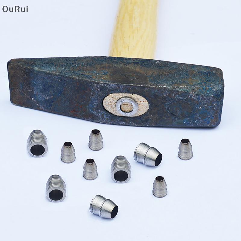 [B&C] 10pcs ความปลอดภัยรอบ Handle Wedges ค้อนเหล็ก Handle Splitting Wedge ชุดสําหรับ Axe Claw ค้อนเหล็กสําหรับช่างไม้การบํารุงรักษา {th}