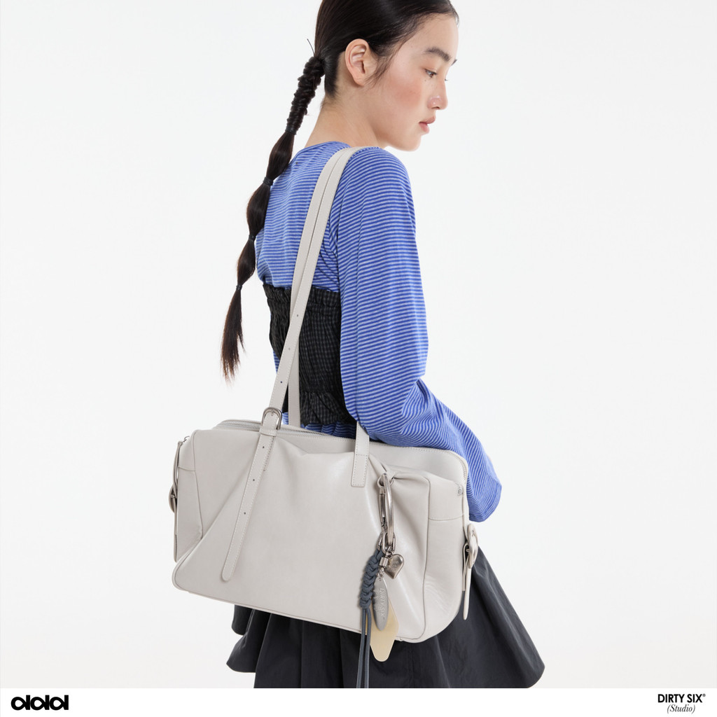 DirtySix Original 2026 Spring Friday Toast Bag "baggy Friday" กระเป๋าเอกสารหนังวัวแบบนุ่ม