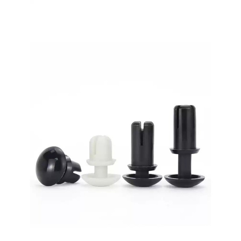หมุดย้ำ สีดำ R ไนลอน แข็งแรง (100pcs) [ZQ-D1]