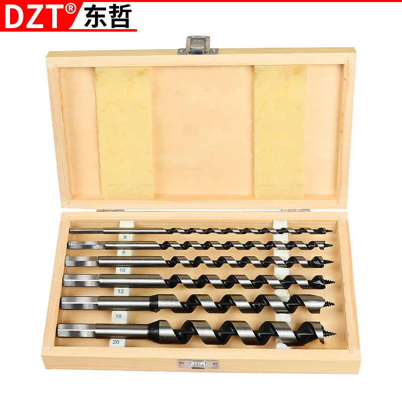 6PC Wooden box diamond drill set6Diamond Drill Bit Set620Woodworking Drill and Woodworking Tool Set
