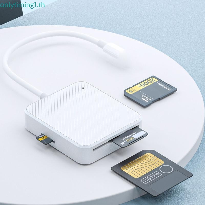 Onlytiming USB TypeC CF SD Card Reader SuportSM SDXD M2Memory Card Reader สําหรับกล้องแท็บเล็ตแล็ปท็