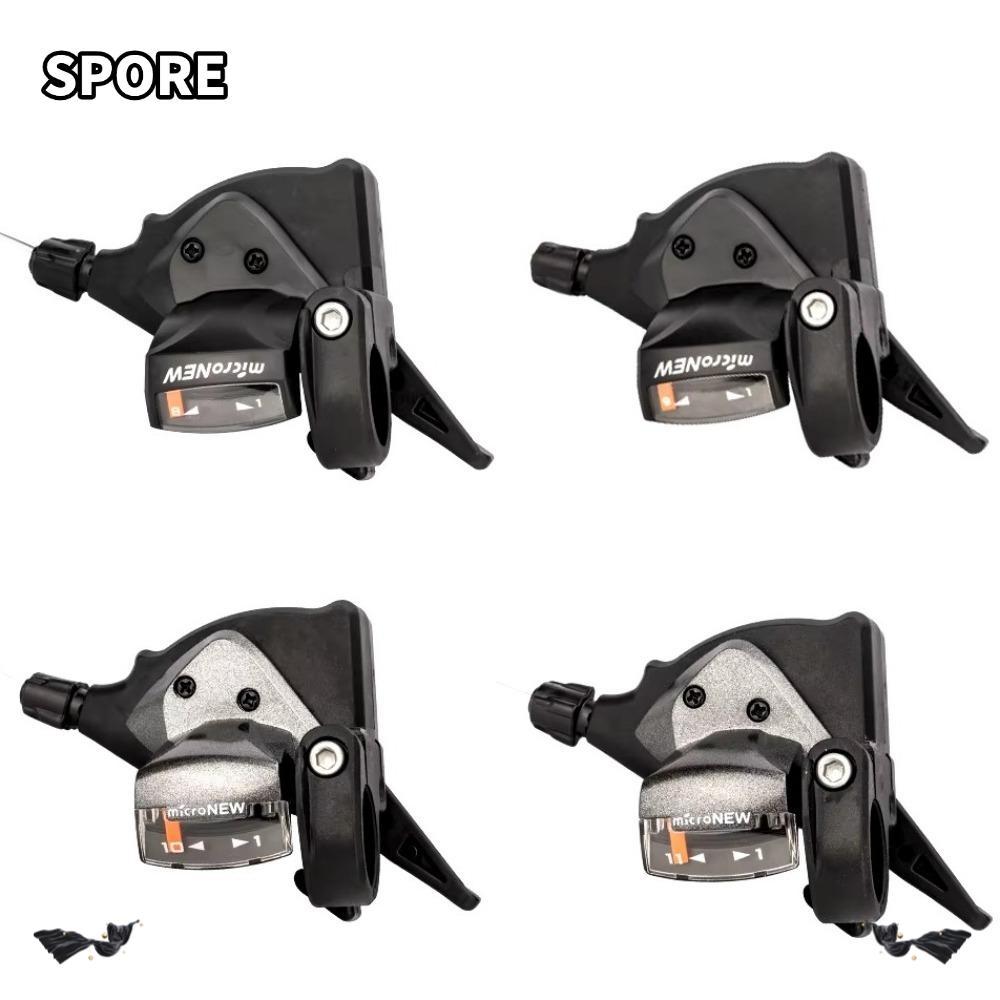 SPORE จักรยาน Levers Shifter, Universal ซ้ายขวา Thumb Mountain Bike Shifter, 7/8/9/10/11Speed เกียร์
