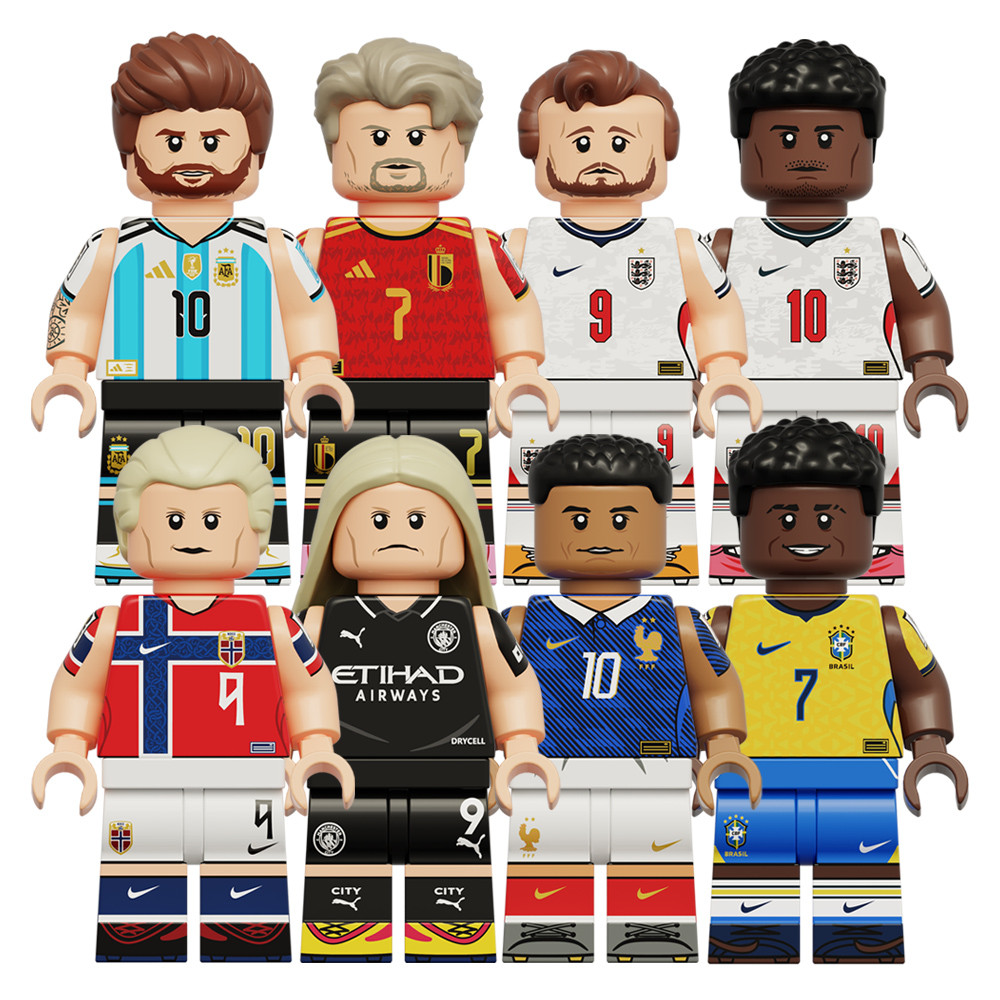 Fifa World Cup Football Star นอร์เวย์ Haaland Kane Mbappe Vinicius Messi Bellingham ตัวเลขตุ๊กตา