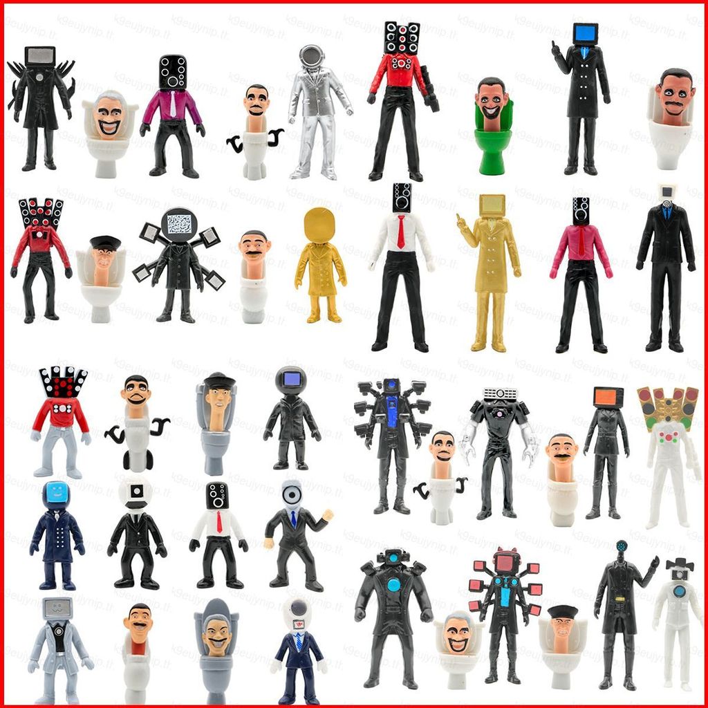 8/10/12pcs Skibidi ห้องน้ํา Action Figure Titan TV Man Titan ลําโพง Man Titan Monitor Man ของเล่นสํา