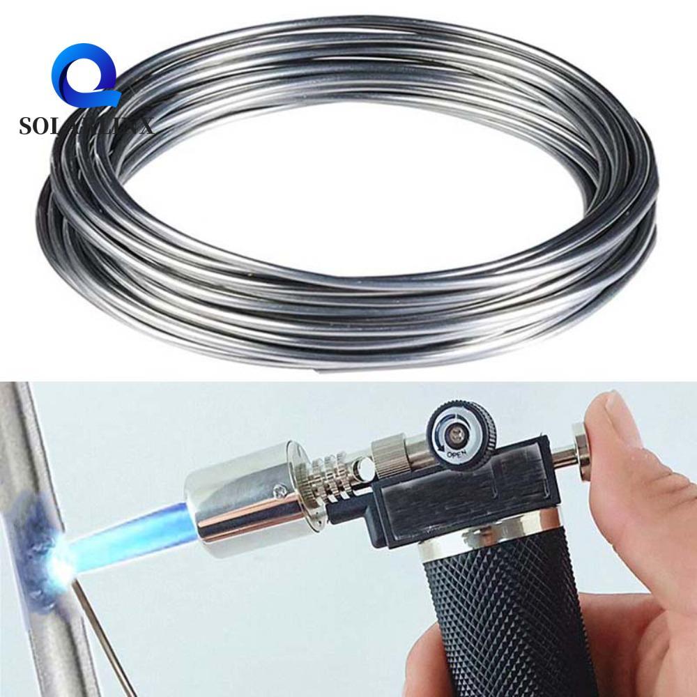SOLARLINX ลวดเชื่อมโลหะ Easy Melt ไม่จําเป็นต้องบัดกรีผงอุณหภูมิต่ําอลูมิเนียมเชื่อม Cored