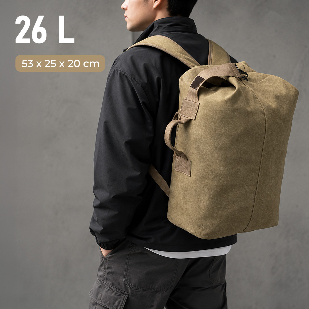 DING XIN CLAN Canvas Travel Backpack 26L 30L Backpack DX170