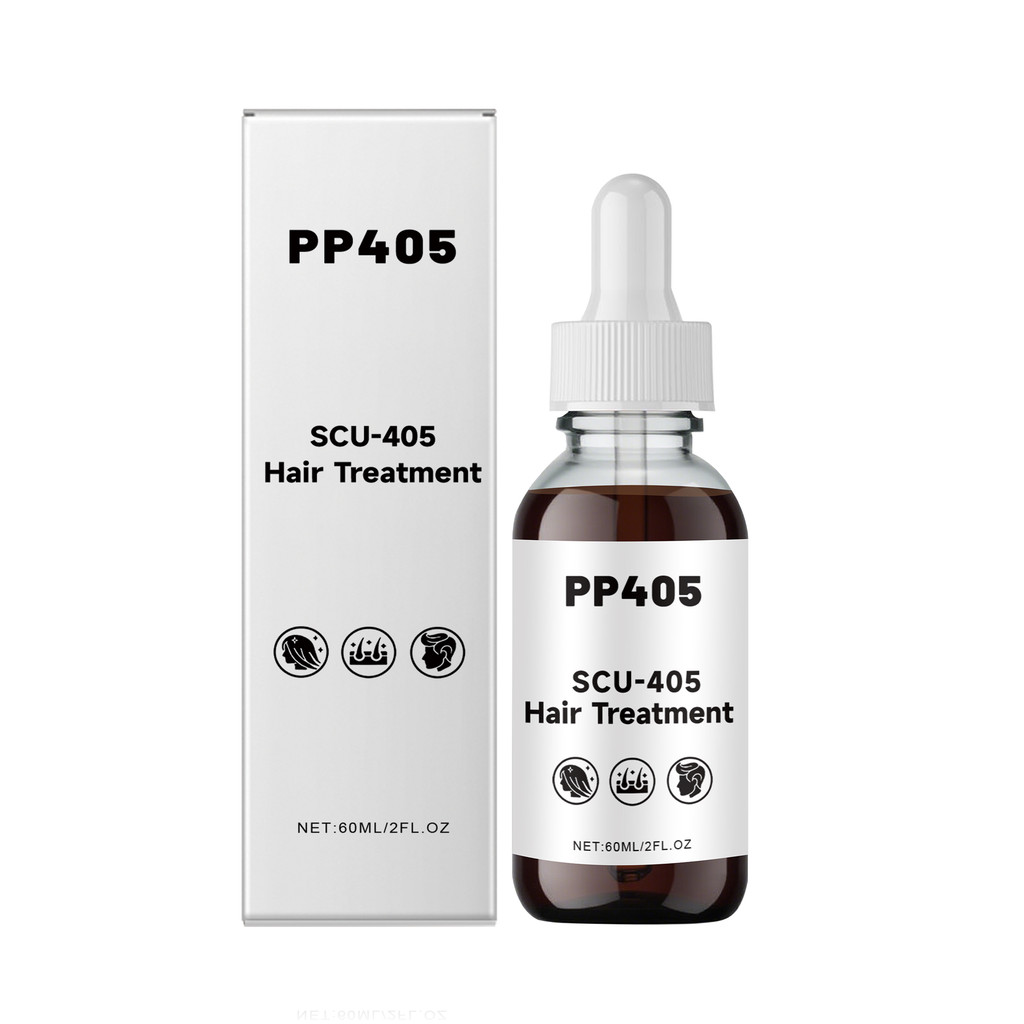 PP405 SCU-405 Hair Treatment Serum 60ml Scalp Nourishing Follicle Strengthening ลดการหลุดร่วงของเส้น