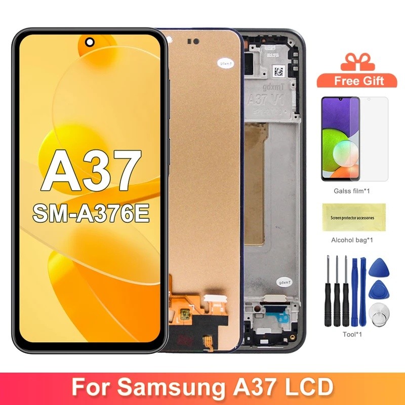 A37 สําหรับ Samsung A37 5G SM-A376E A376B จอแสดงผล LCD Touch Screen Digitizer สําหรับ Samsung A37 อะ