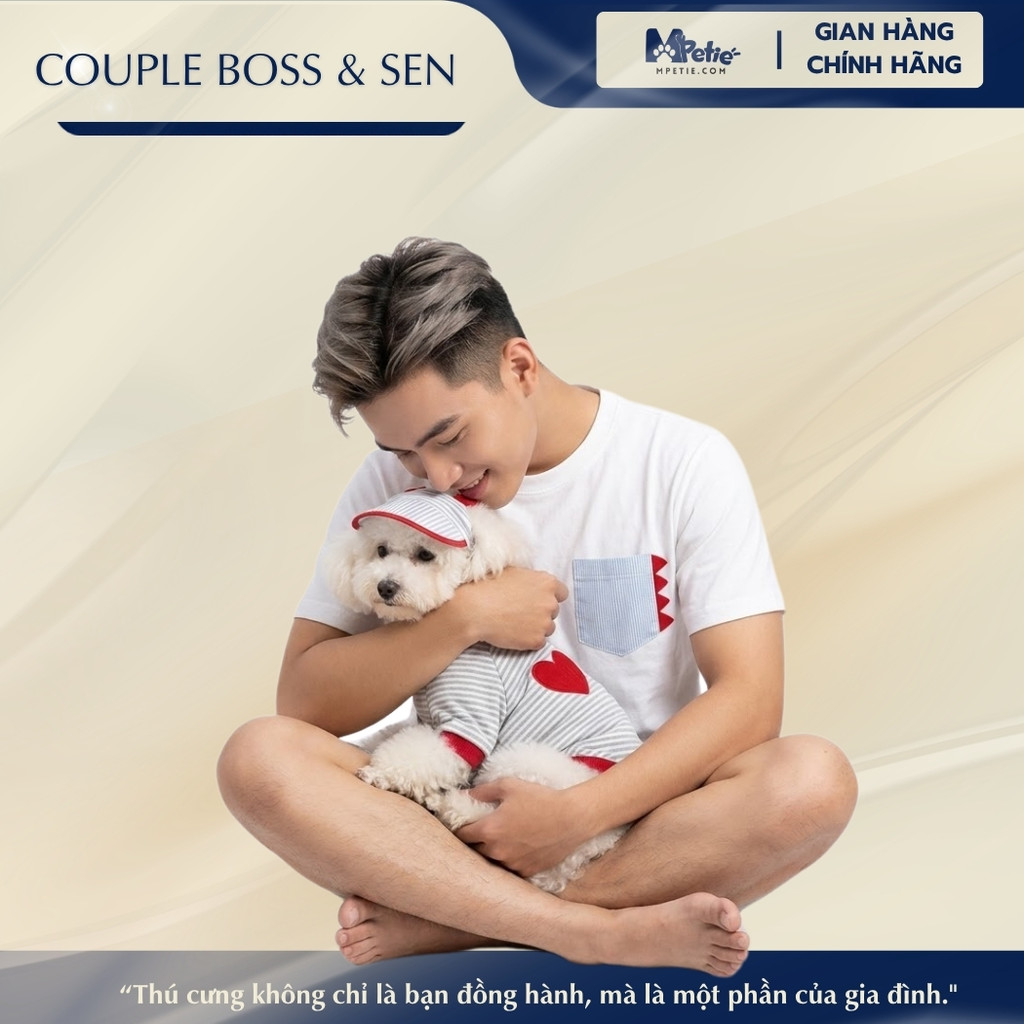 [BOSS COUPLE - พร้อมหมวกและดอกบัว] COUPLE BOSS SHIRT - ผู้ชาย LOTUS M PETIE สุดขีดสบาย 4-WAY STRETCH