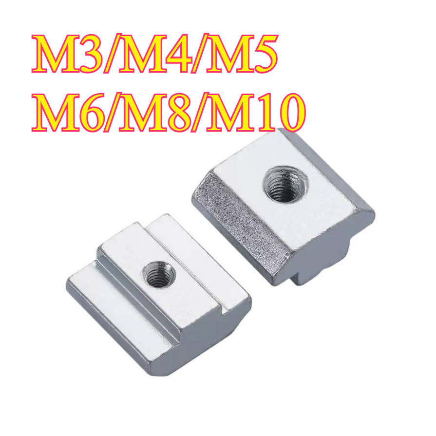 ยุโรปมาตรฐาน Slider Nut T-Shaped Slider Square Nut T-Shaped M3/M4/M5/M6/M8/M10XB-ZZ-1