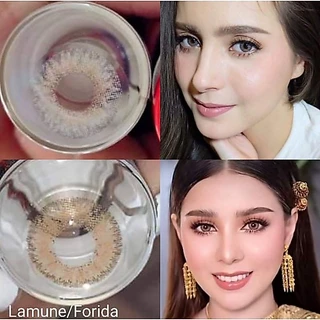 คอนแทคเลนส์ แต่งหน้าเจ้าสาว รุ่น Mini Lamune/Florida สีเทา/ตาล Gray/Brown มีค่าสายตา (0.00)-(-8.00)