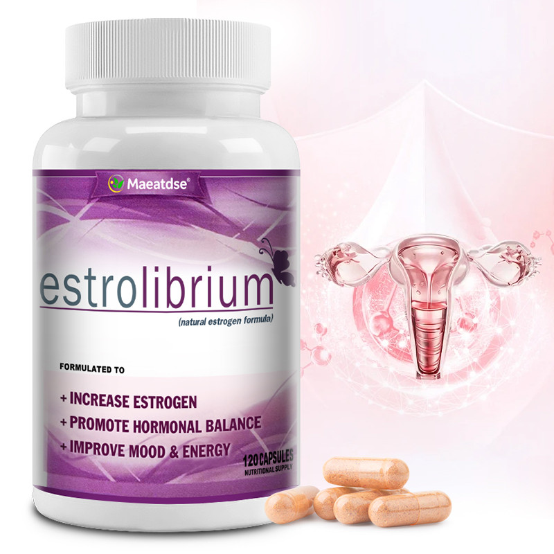 Estrolibrium Hormone Balance Capsules อาหารเสริม Estrogen สมุนไพรธรรมชาติสําหรับผู้หญิง Boost Estrog