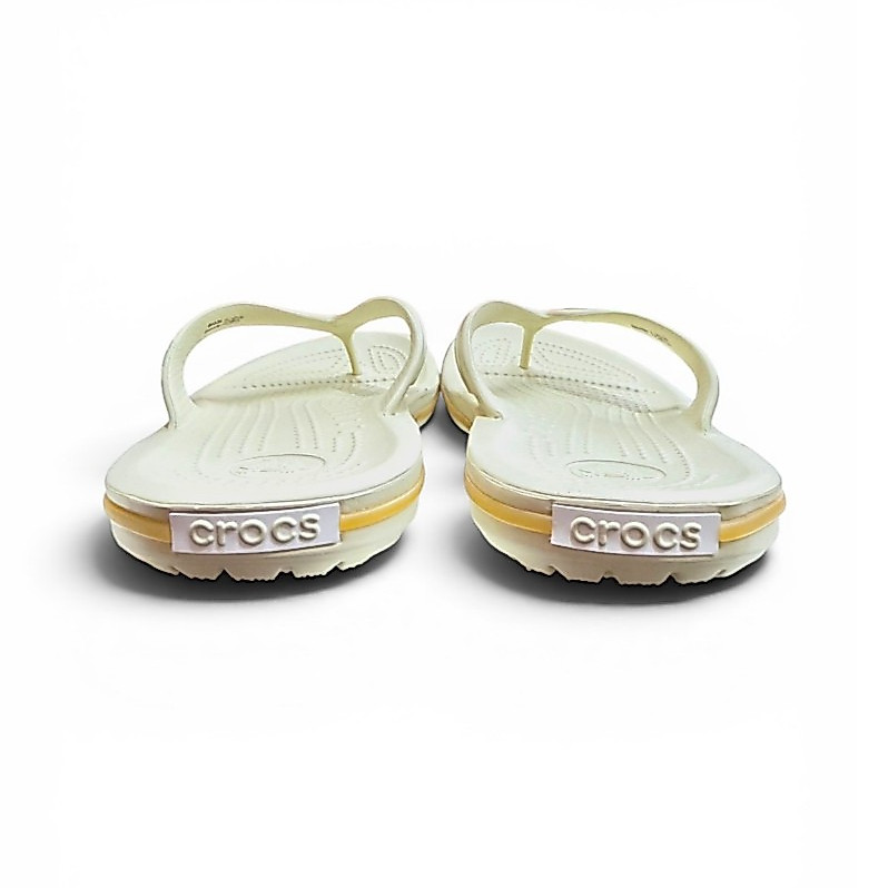 CROCS شبشب إصبع Crocband Flip — عاجي — صورة 6