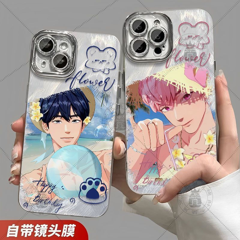 ขายร้อน plave Virtual Mens Group Feather เส้นด้ายเคสโทรศัพท์สําหรับ Iphone 17 16 15 14 Pro Max 13 12
