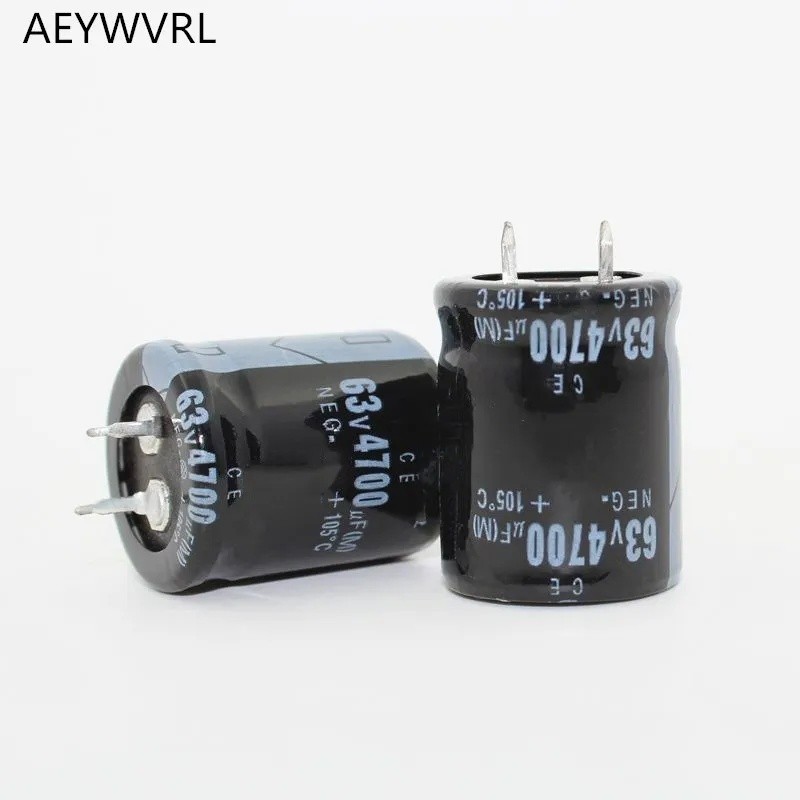 50pcs-10pcs 63V4700UF 25x40 มม.ตัวเก็บประจุไฟฟ้า 4700uf 63v