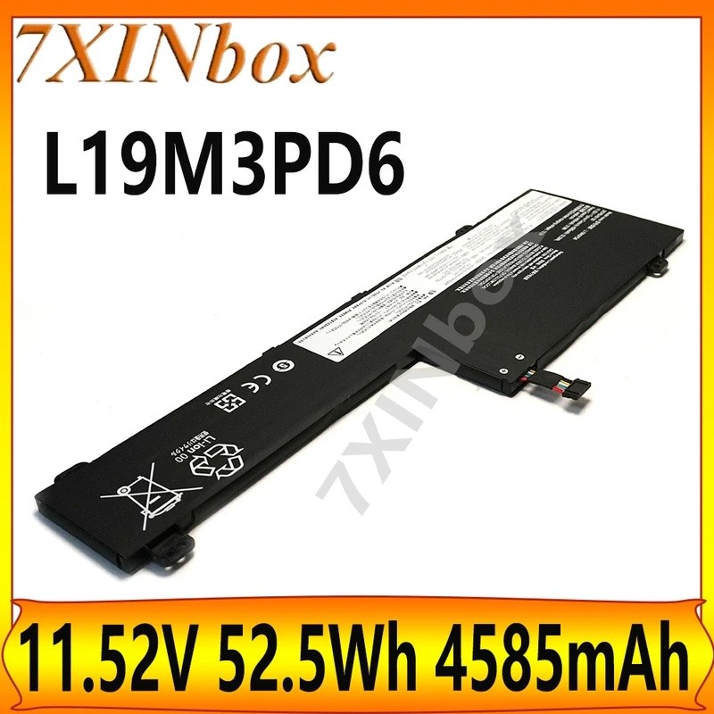 7XINbox L19M3PD6 11.52V 52.5Wh 4585mAh แบตเตอรี่ OEM สําหรับ Lenovo IdeaPad Flex 5 14IIL05 14ITL05 1