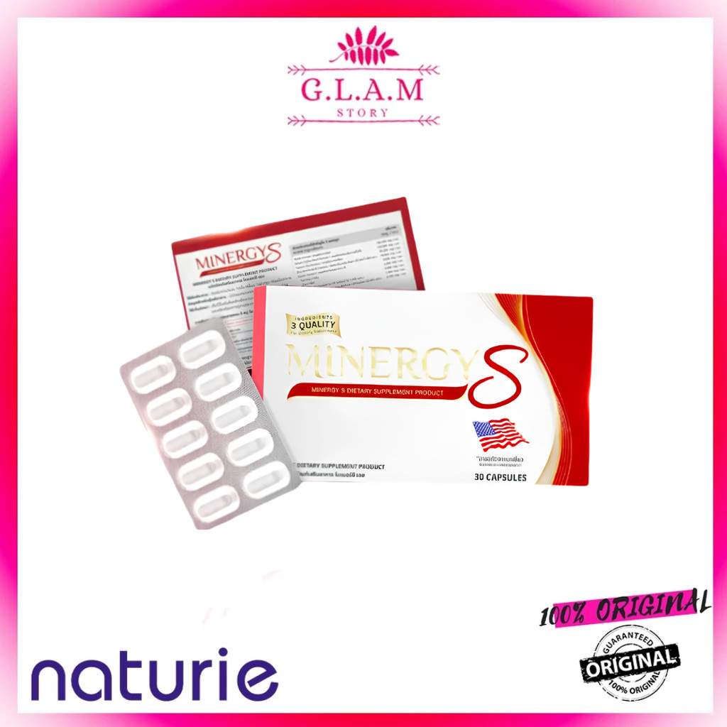 3box free1 Minergy S dietary supplement, 1 box contains 30 capsules, green tea extract. Extract obta