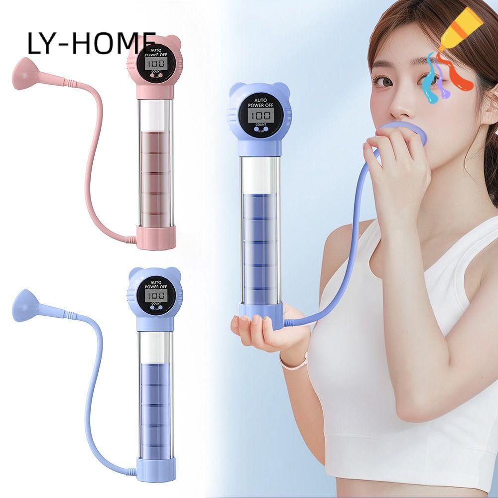LIAOYING ดัมเบลหายใจ, ต้านทานที่ปรับได้นับเทรนเนอร์หายใจ, ไดอะแฟรมหายใจหน้าท้องปอดความจุ เครื่องขยาย อุปกรณ์ปรับสีหน้าสําหรับปอดออกกําลังกาย