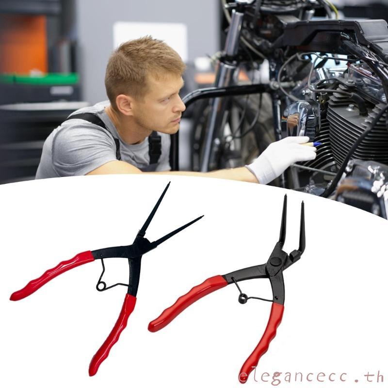ELEGAN อาชีพจมูกยาว Circlip Snap แหวน Plier เหล็กคาร์บอนจับสบาย