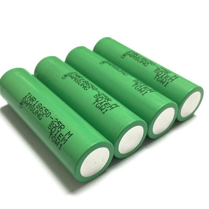 พร้อมสต็อก Samsung 25RM18650 แบตเตอรี่ลิเธียม 2500mAh 3.7v 25Ag Power INR18650-25R