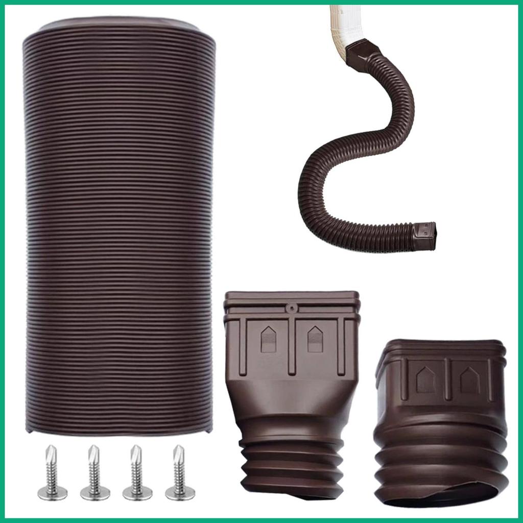 Downspout Extension Rain Gutter Downspout Drain Extender ยืดหยุ่น Rain Gutter Downspout Extender ท่อ