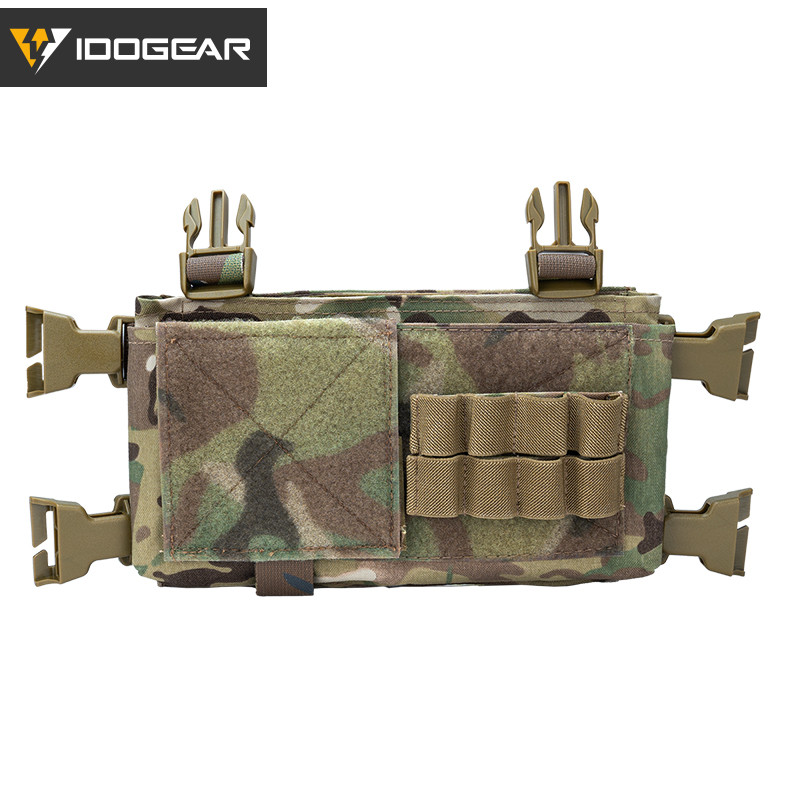 IDOGEAR MK3/MK4 แผงด้านหน้า Modular Design สําหรับ Chest Rig Vest 556 Mag กระเป๋าแผงด้านหน้า 3317
