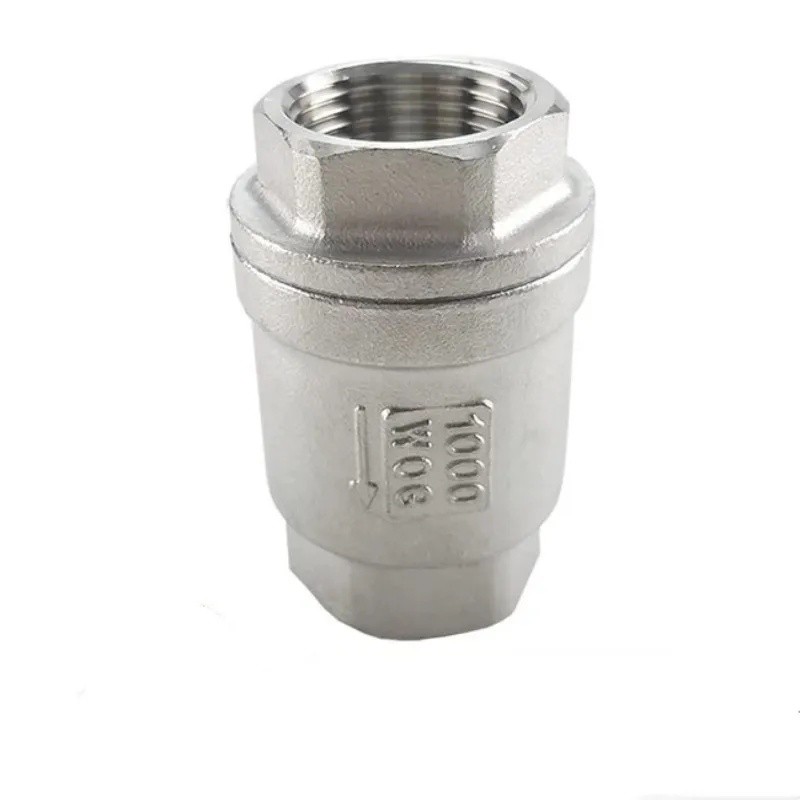 1/2" 3/4 1 1-1/4" 1-1/2" 2 (DN8-DN50)BSPT สแตนเลส SS304 แนวตั้งยกในสายสปริงตรวจสอบวาล์ว Y
