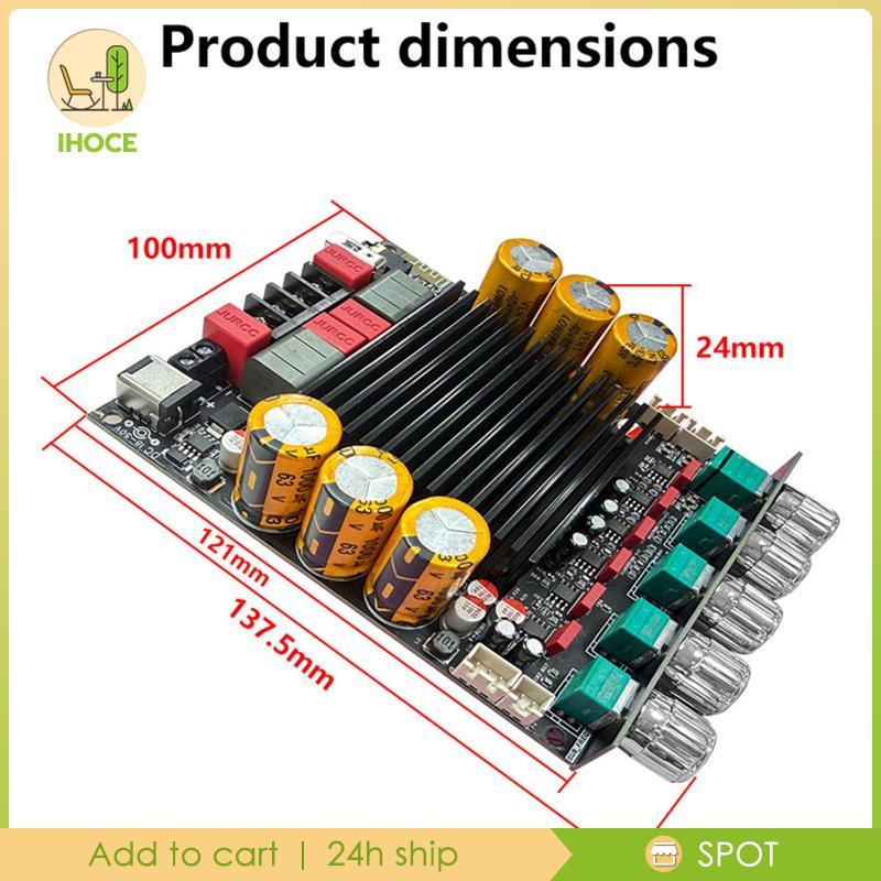 [Ihoce] บอร์ดขยายเสียงดิจิตอล BT 300W x2 + เอาต์พุตซับวูฟเฟอร์ TPA3255 ส่วนประกอบอิเล็กทรอนิกส์ BT/AUX/USB/TF การ์ดอินพุต Amp Board
