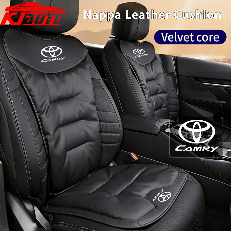 Toyota Camry Nappa หนังหนาเบาะรองนั่งรถ Anti-Slip สําหรับด้านหน้าและด้านหลังที่นั่งสําหรับ Camry XV4