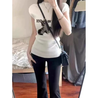 Velca พร้อมส่ง✨เซ็กซี่เสื้อยืด กึ่งคอเต่า คอเต่าแขนกุด ย้อนยุค น่ารัก ยืดได้เยอะ สาวอวบใส่ได้