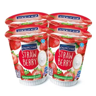 ดัชชี่ โยเกิร์ตสตรอว์เบอร์รี Dutchie Strawberry 125g. Pack4