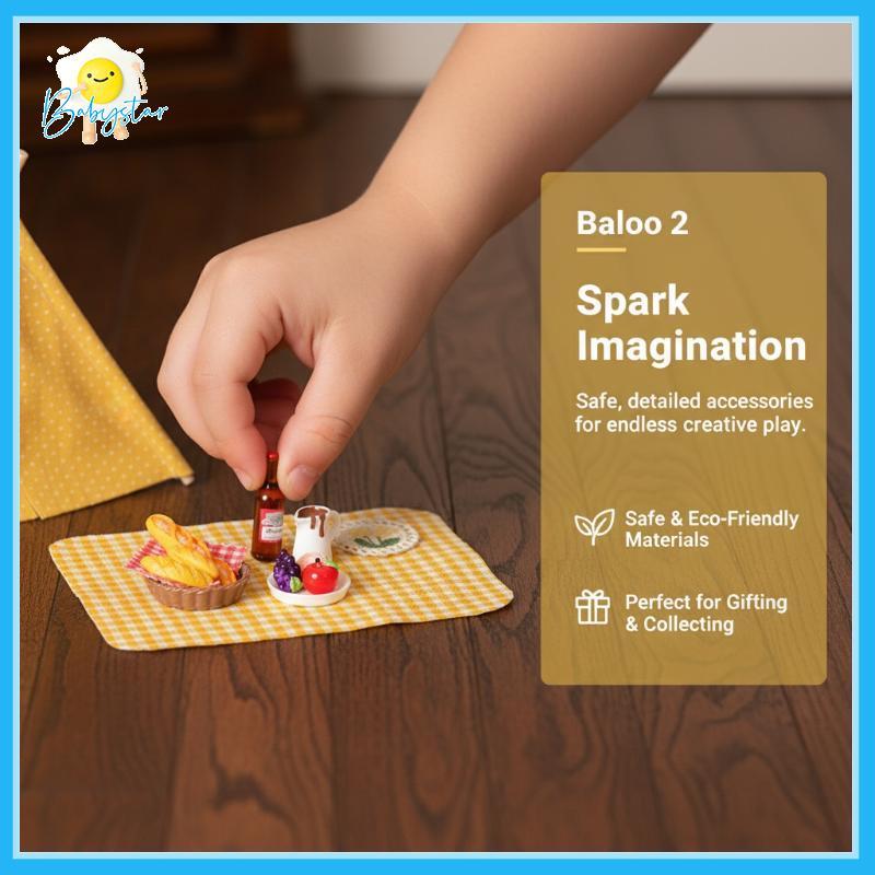 [Inthehot-t] Dollhouse Miniature Campingเต็นท์ชุด 1 12 Scale DIYชุดตุ๊กตาที่สมจริงอุปกรณ์เสริมสําหรับการเดินทางฉากตั้งแคมป์ [ใหม่]