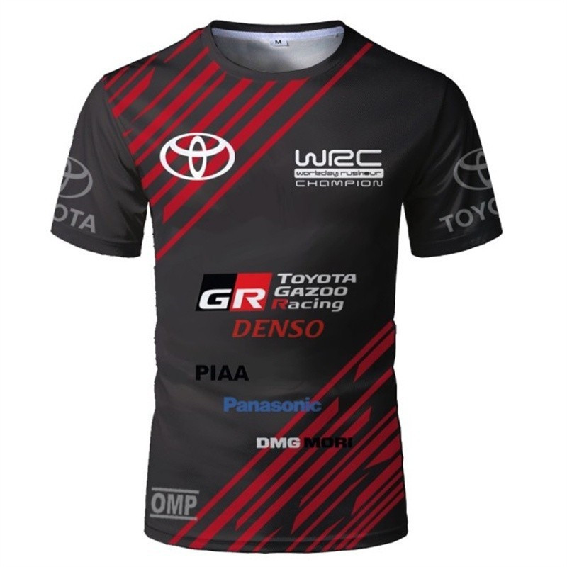 WRC Toyota เสื้อยืด Racing Car Rally 3D พิมพ์ Streetwear ผู้ชายผู้หญิงกีฬาแฟชั่นขนาดใหญ่ O-คอ T เสื้